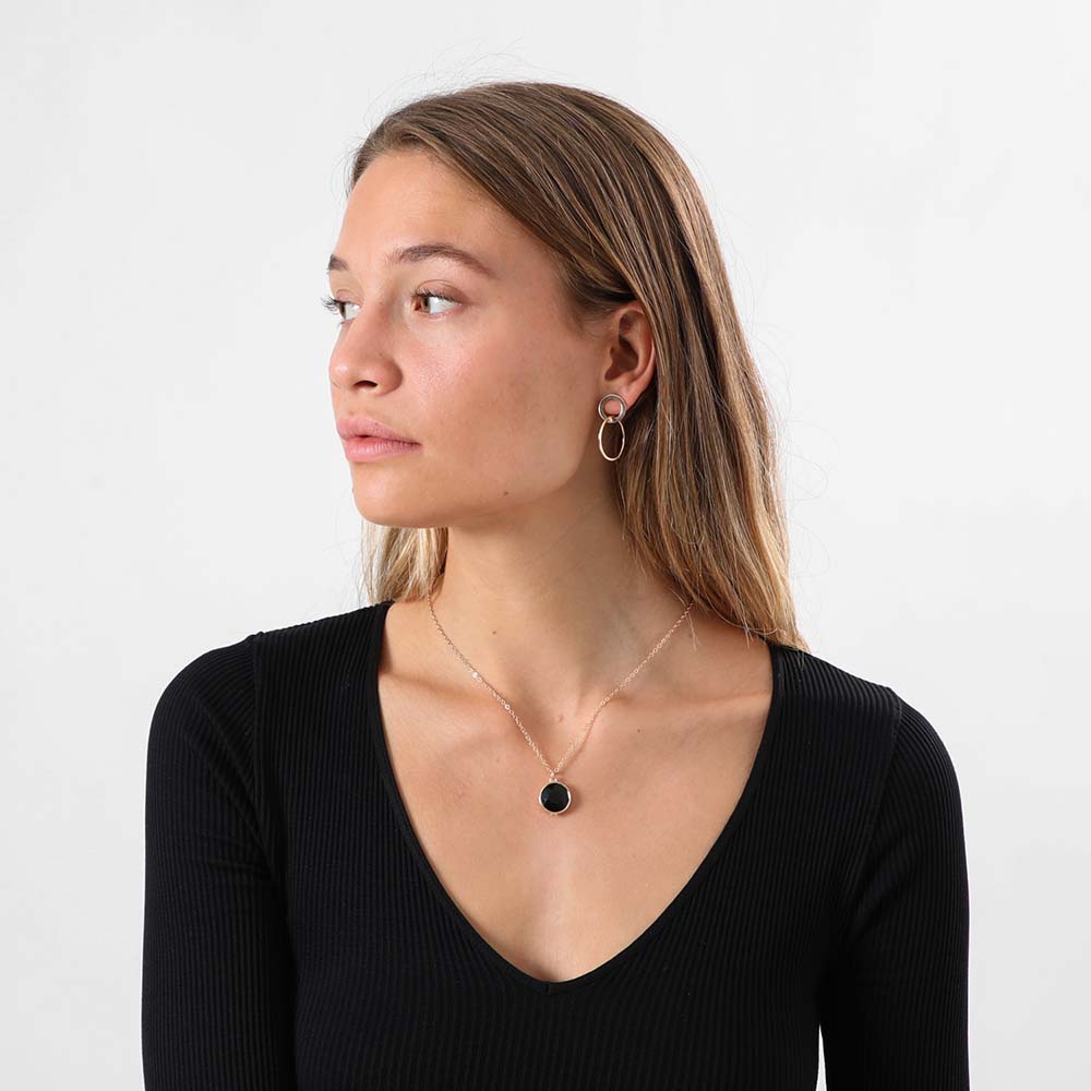 Collar Set Paulina Negro i-D