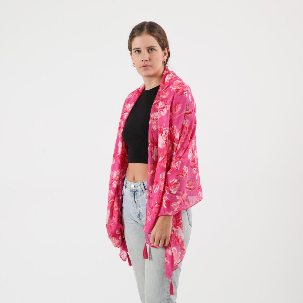 Pañuelo Estampado Cala Rosado Humana