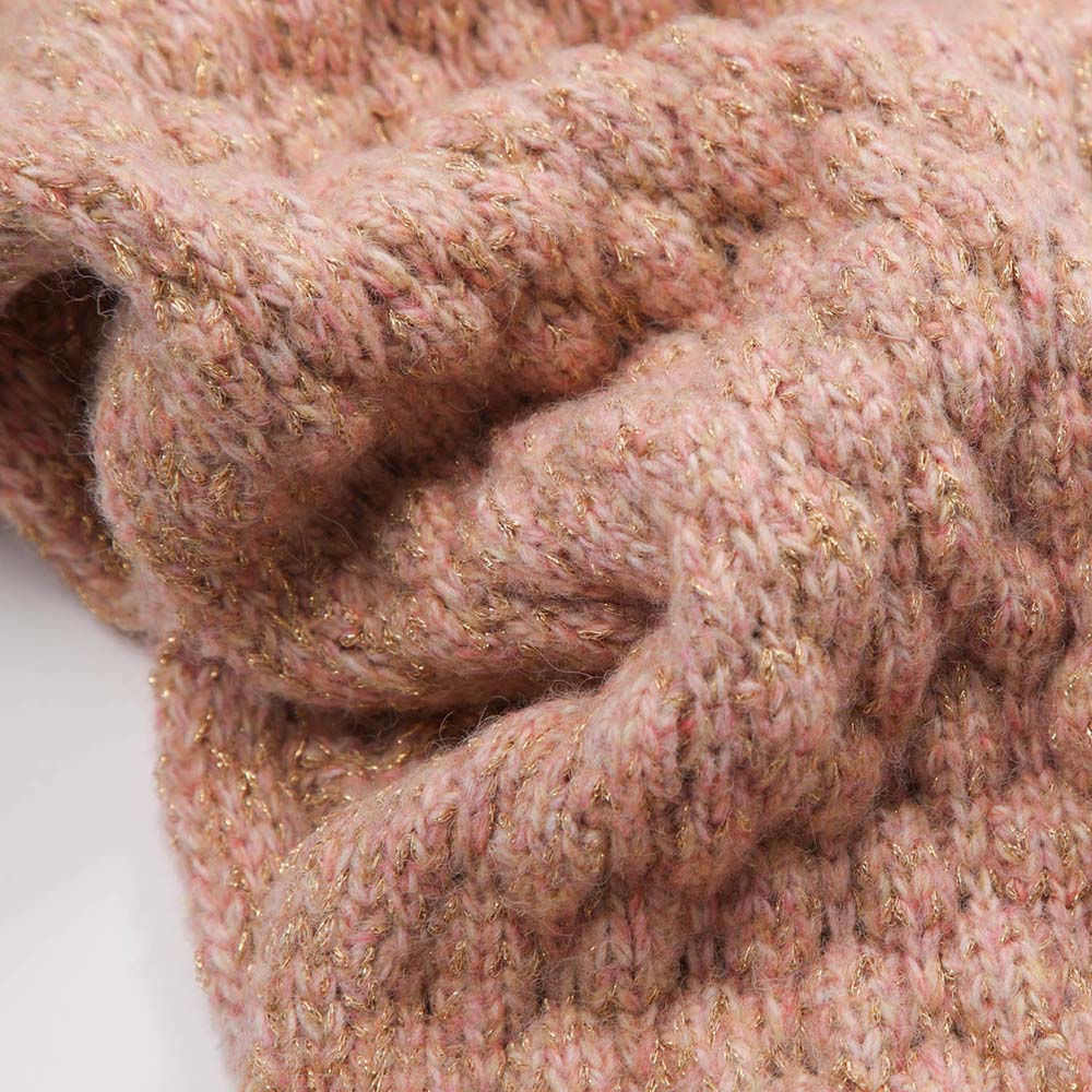 Cuello Lurex Rosada Humana