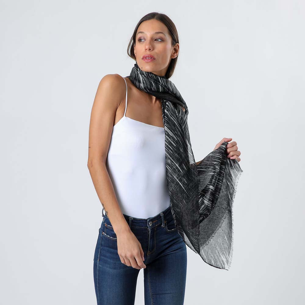 Pañuelo Estampado Meteoritos Negro Humana