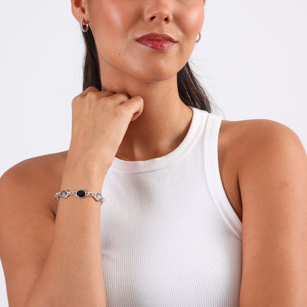 Pulsera Blanda Diora Plateada Humana