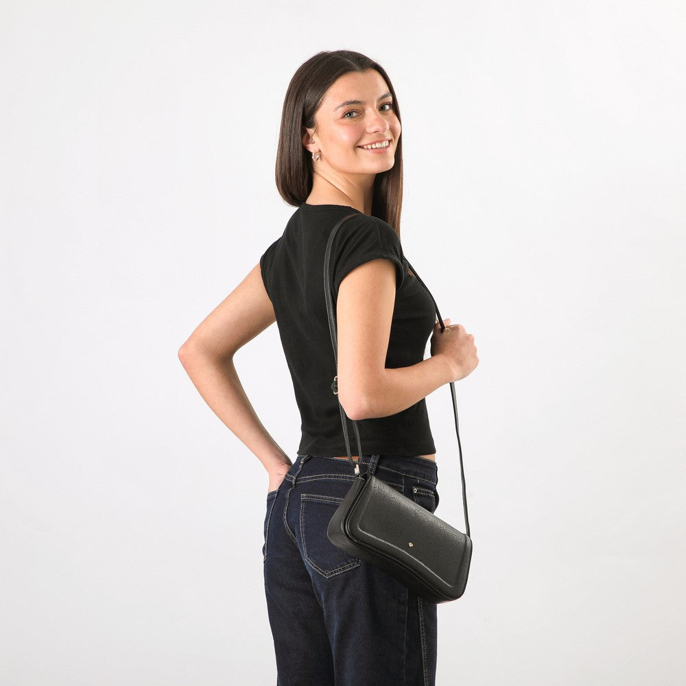Cartera Cruzada Biznaga Black I-D