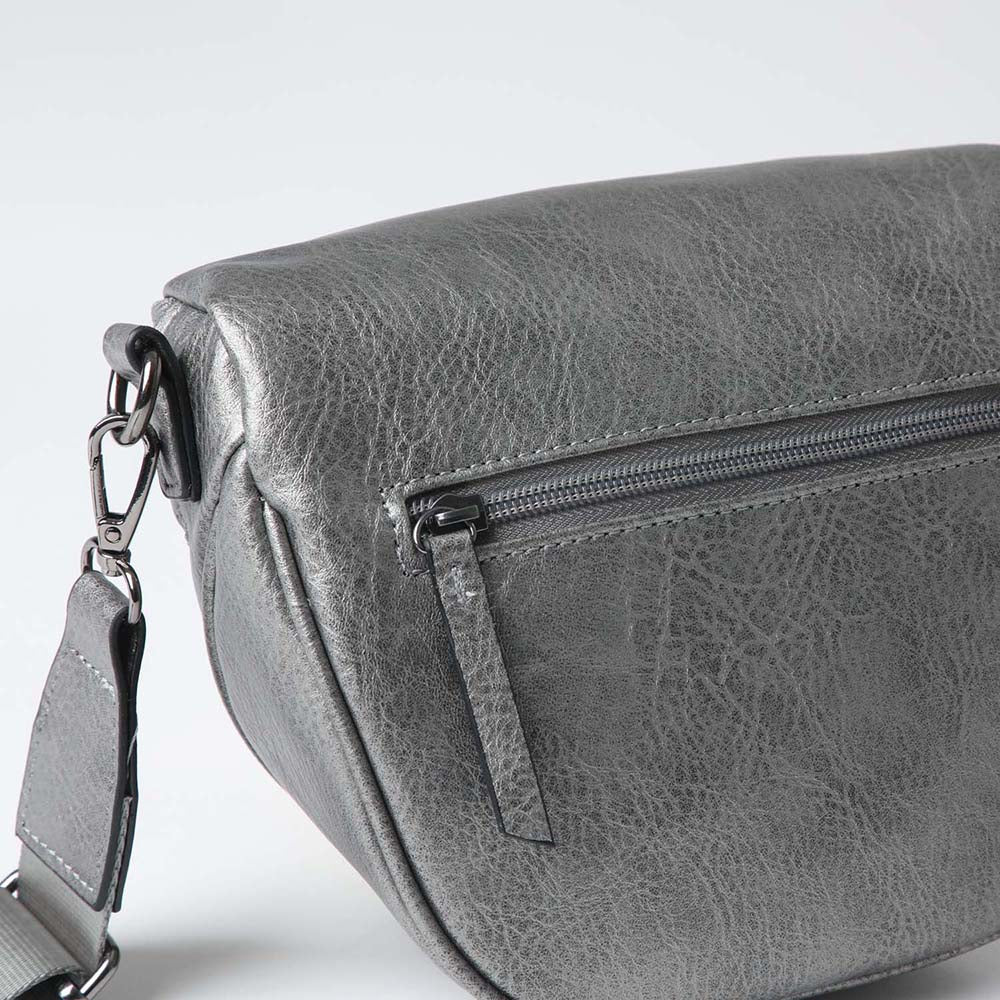 Cartera Cruzada Alondra Plateada Humana