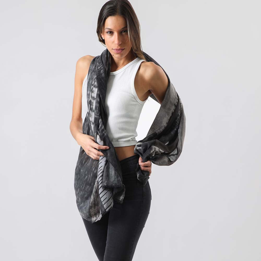 Pañuelo Estampado Margot Negro i-D