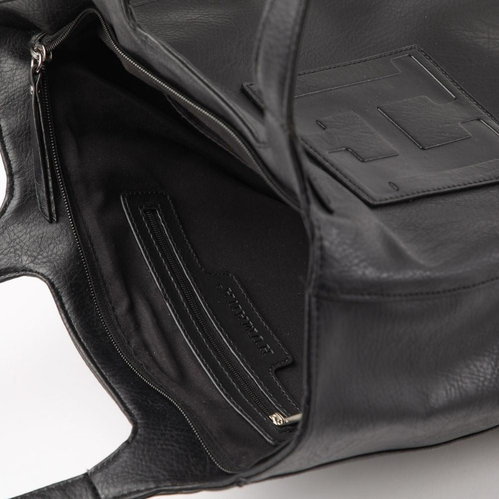 Cartera Hombro Jeán Negra Humana