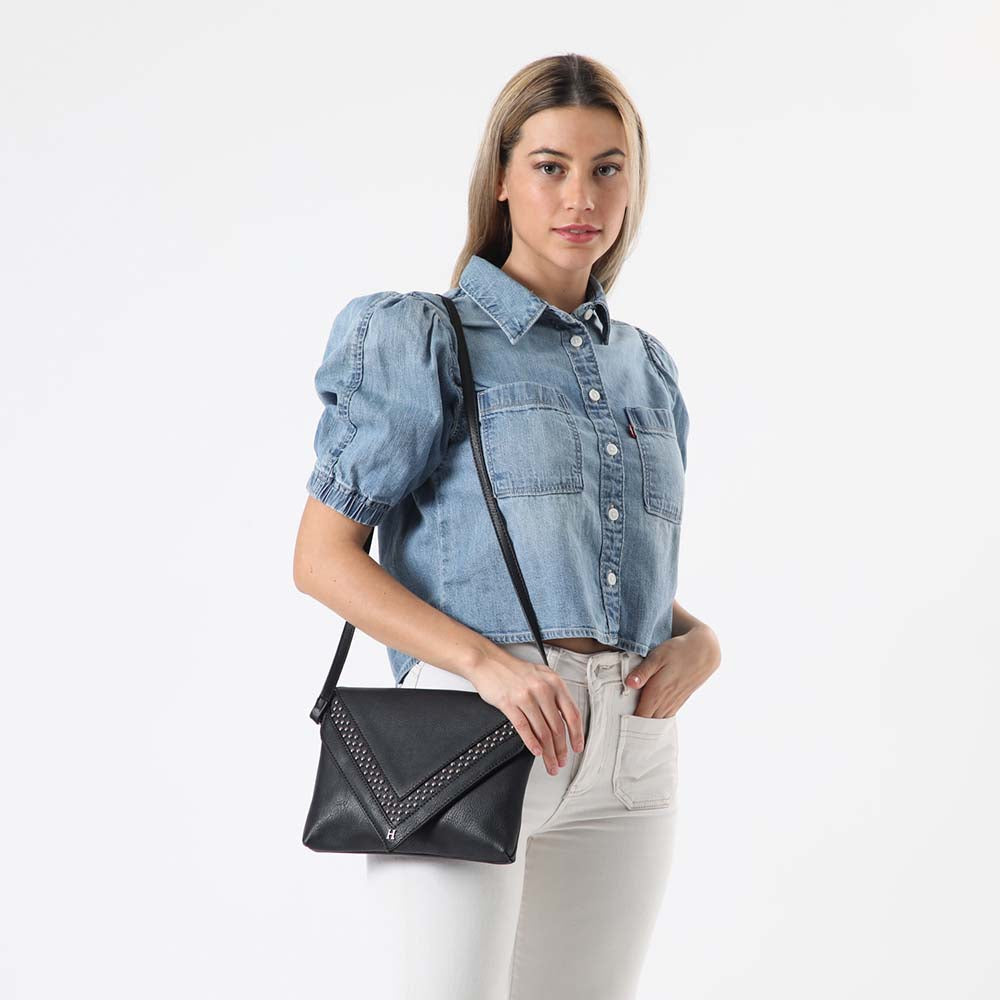 Cartera Cruzada Fancy Negra Humana