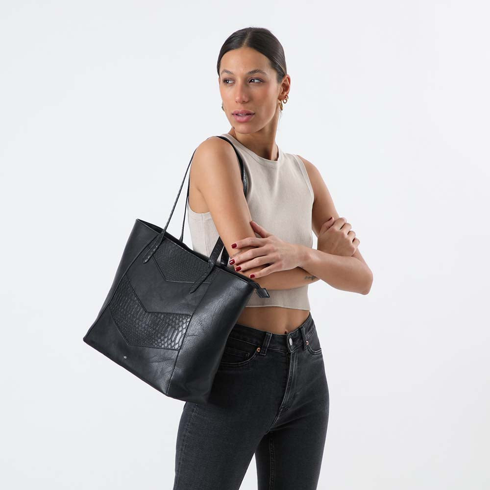 Cartera Hombro Queen Negra i-D