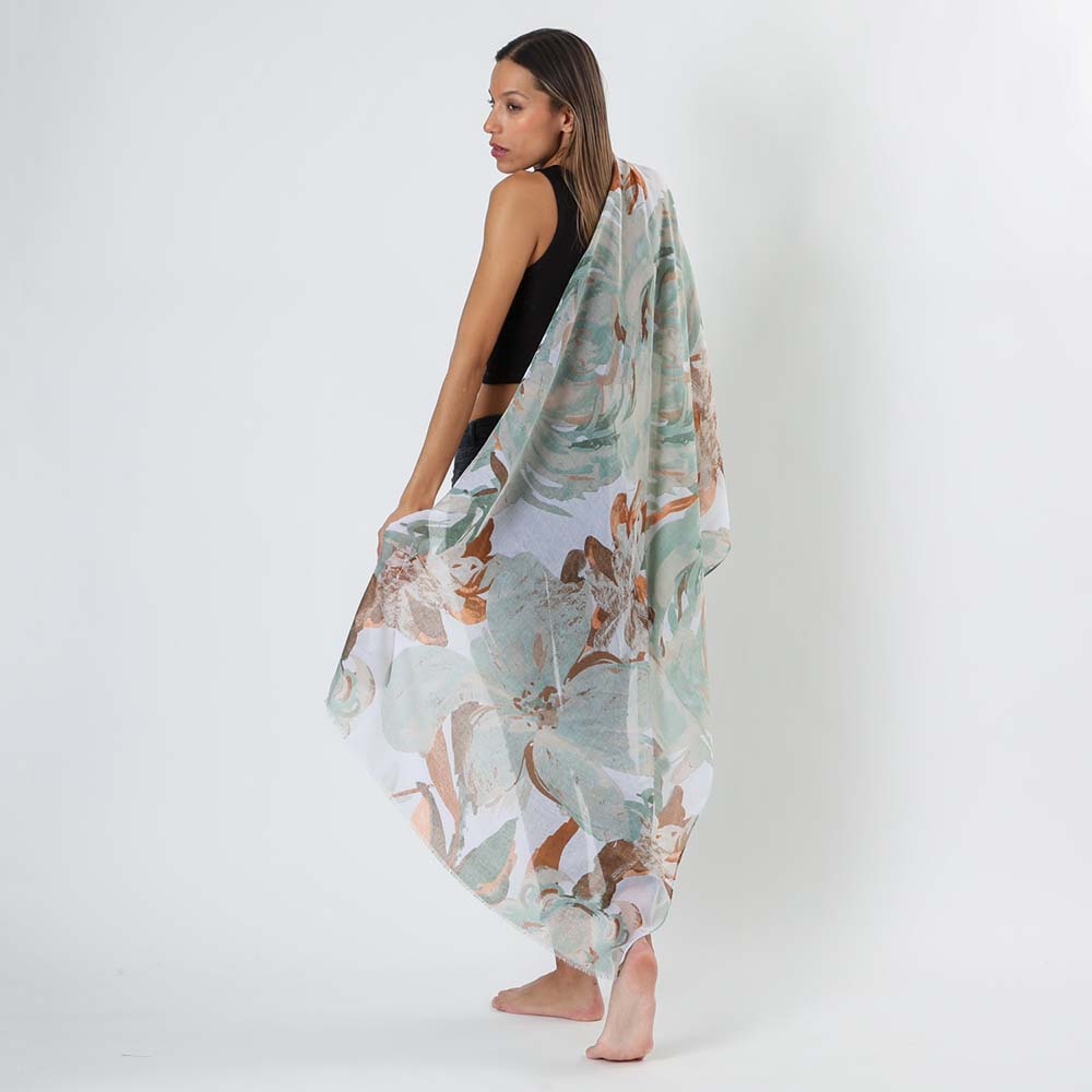 Pañuelo Estampado Leo Verde i-D