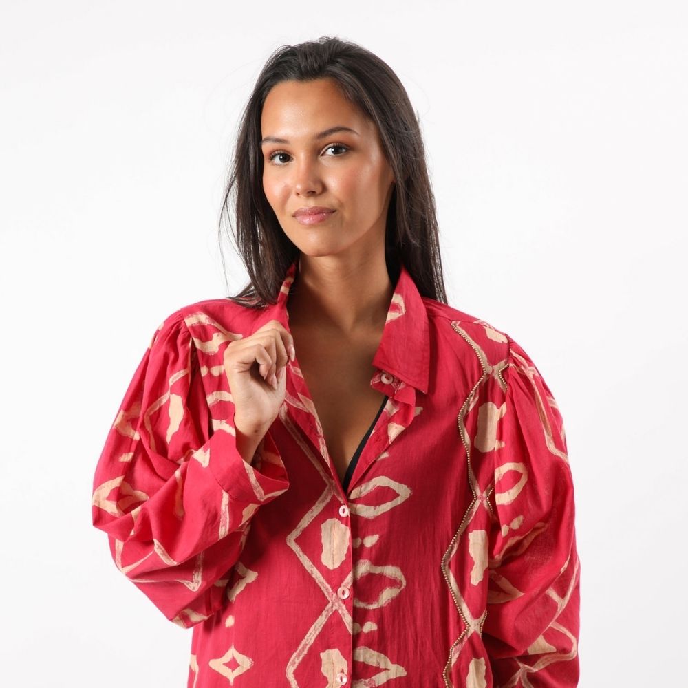 Kimono Open Shimla Fucsia Humana