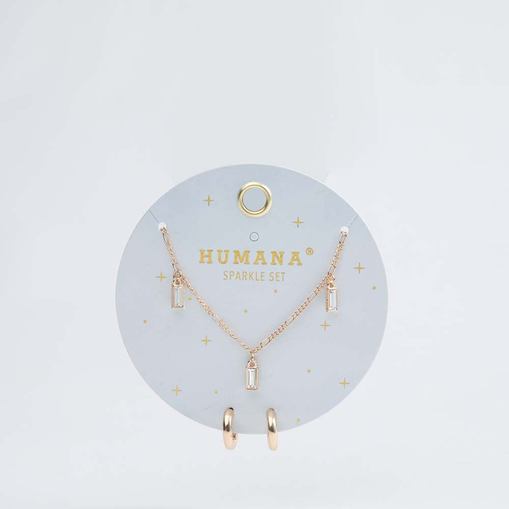 Collar + Aro Castellón Dorado. Humana