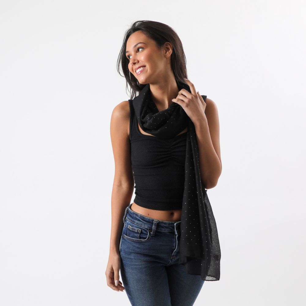 Pañuelo Liso Morrison Negro Humana