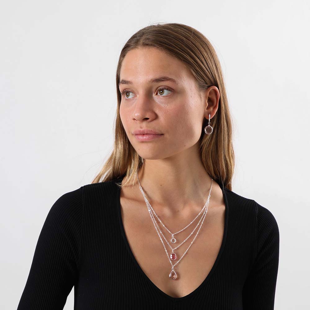 Collar Corto Positano Plateado i-D
