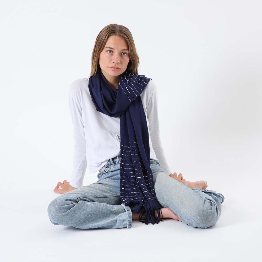 Pañuelo Liso Badalona Azul Humana