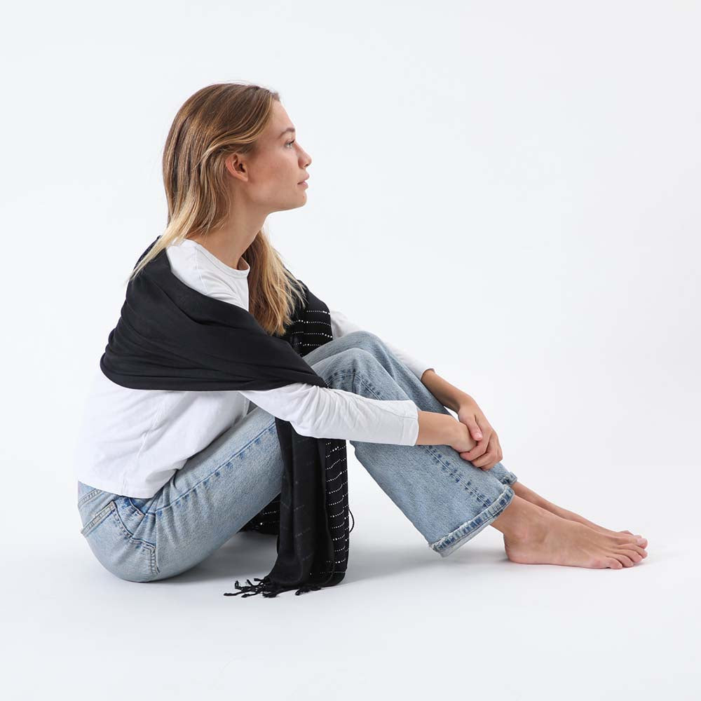 Pañuelo Liso Badalona Negro Humana