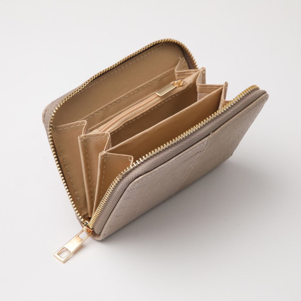 Billetera Mediana Heart Beige i-D