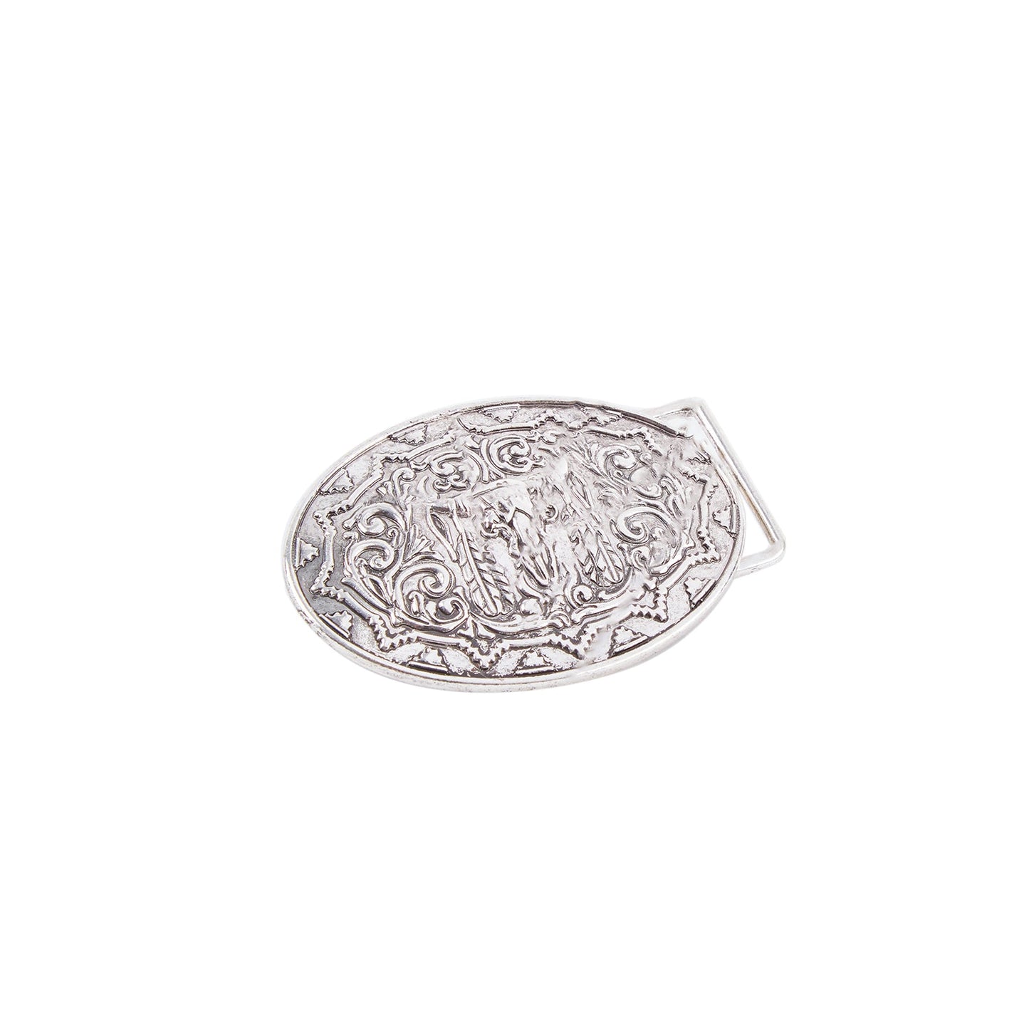 Hebilla Plateada Silver Bull Humana