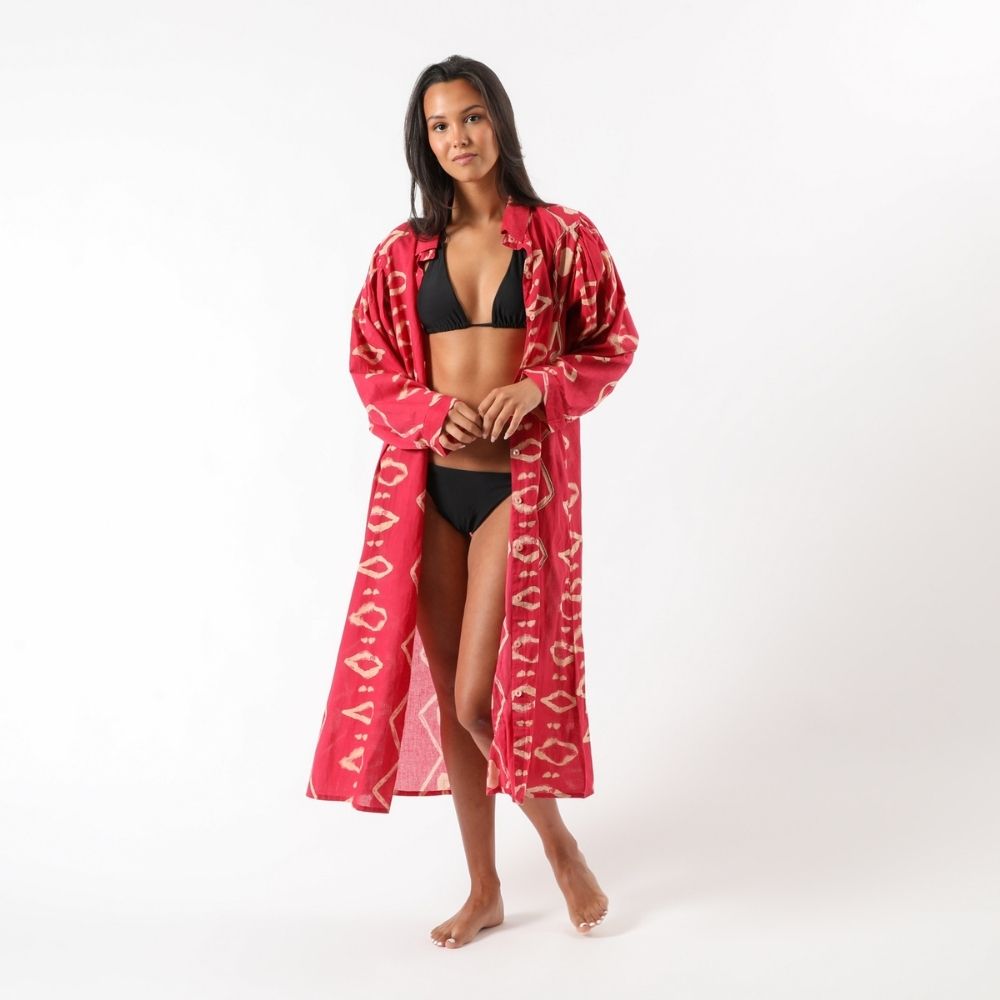 Kimono Open Shimla Fucsia Humana
