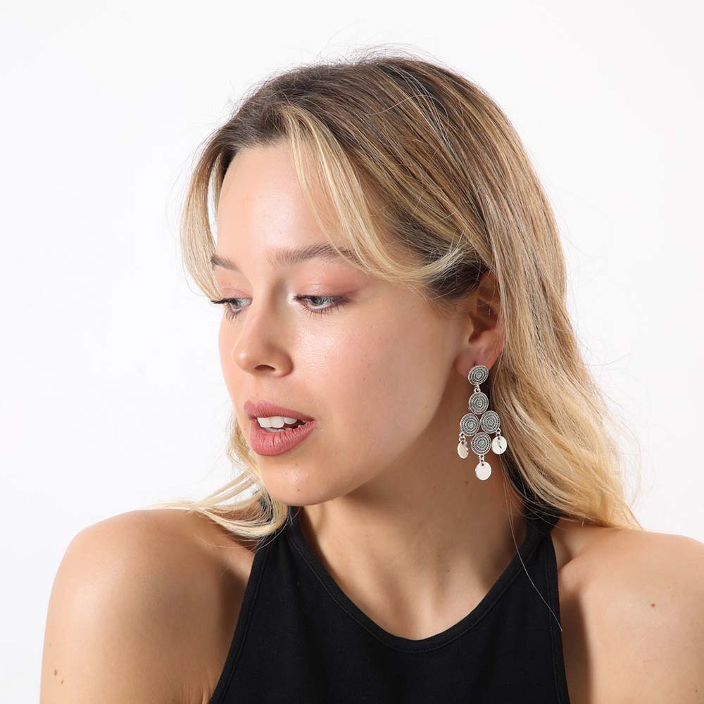 Aros Largo Lavanda Celeste Humana