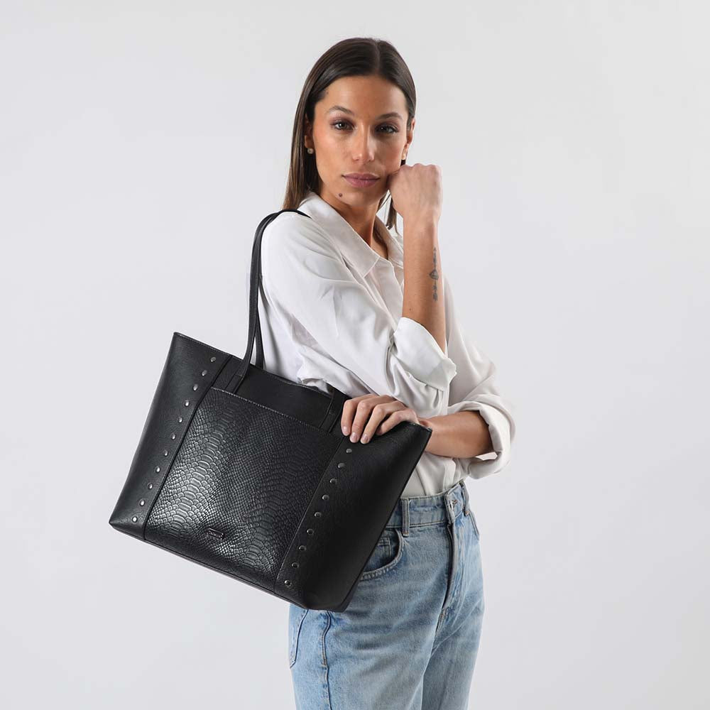 Cartera Hombro Basalt Negra Tatienne
