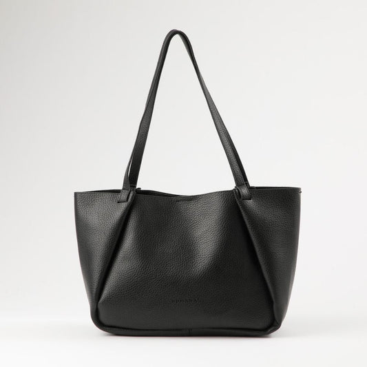 Cartera Tote Elena Ecocuero negro Humana