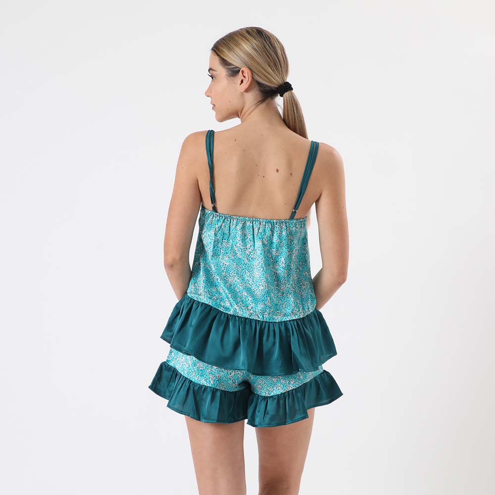 Pijama Short Savage Turquesa S Humana