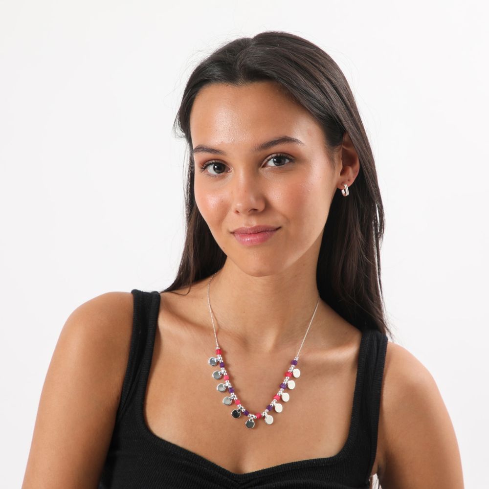 Set Collar Y Aros Rita Plateado i-D