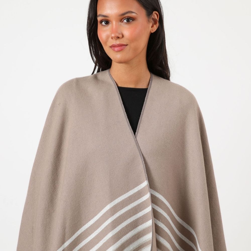 Poncho Juno Beige Humana