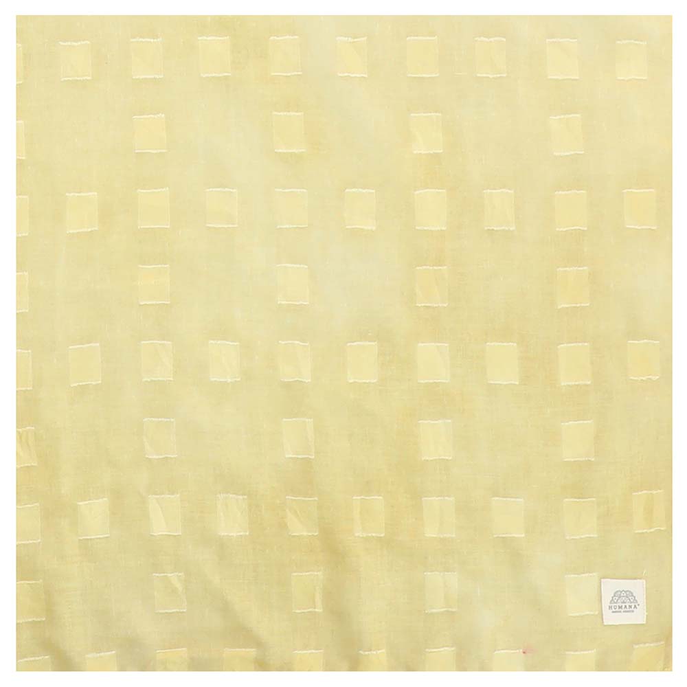 Pañuelo Liso Cuadros Amarillo Humana