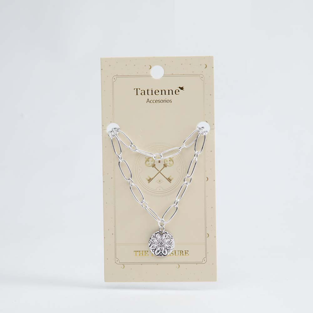 Collar Croto Fluviá Plateado Tatienne