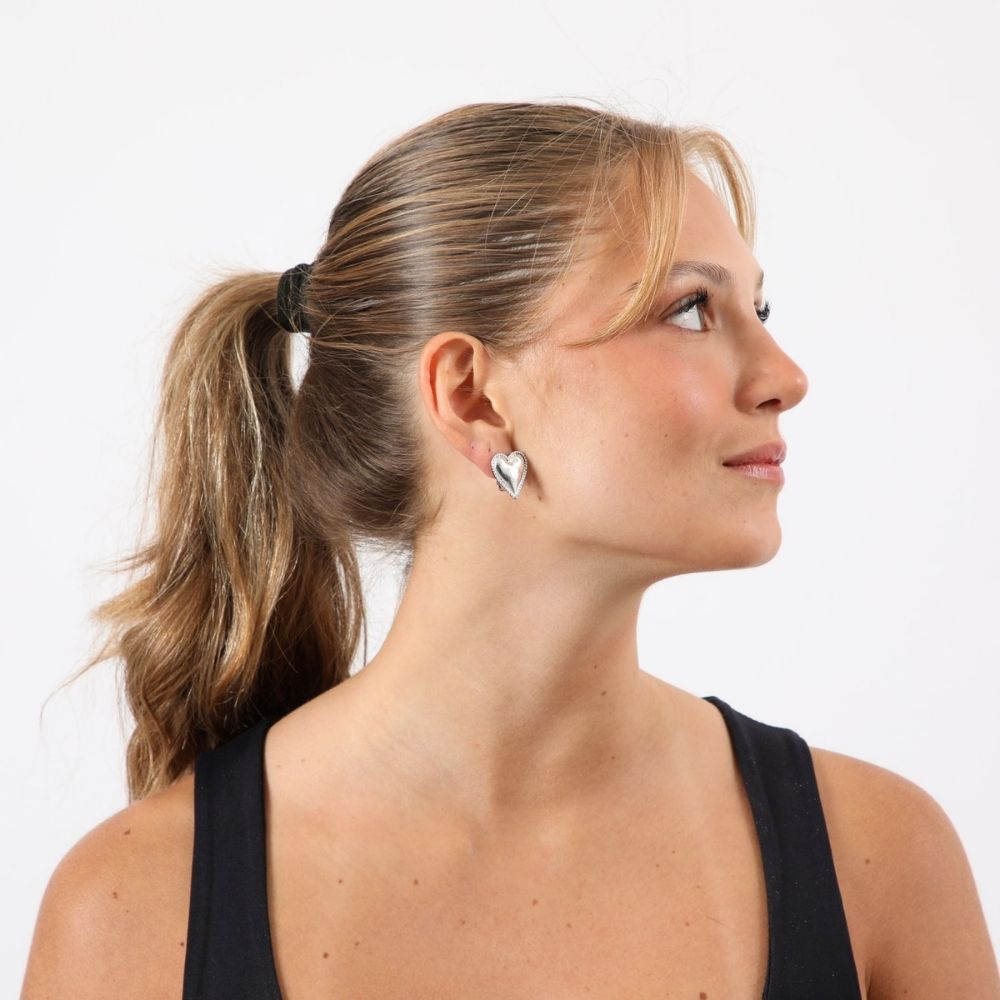 Aros Clip Sanana Plateado Humana