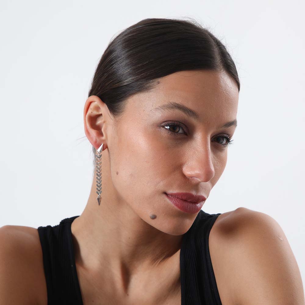 Aros Largo Gallagher Plateado i-D