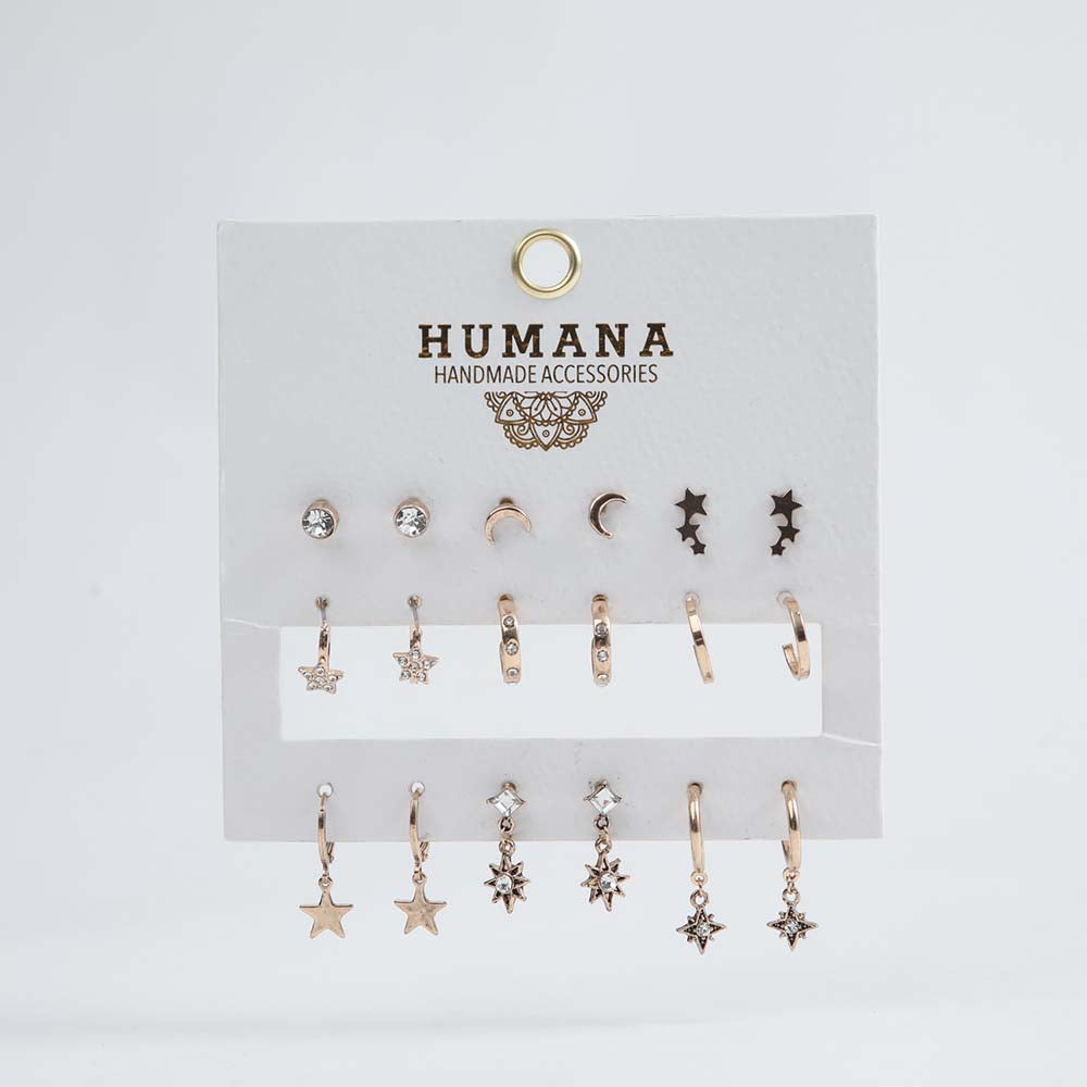 Set Aros Taray Dorados Humana