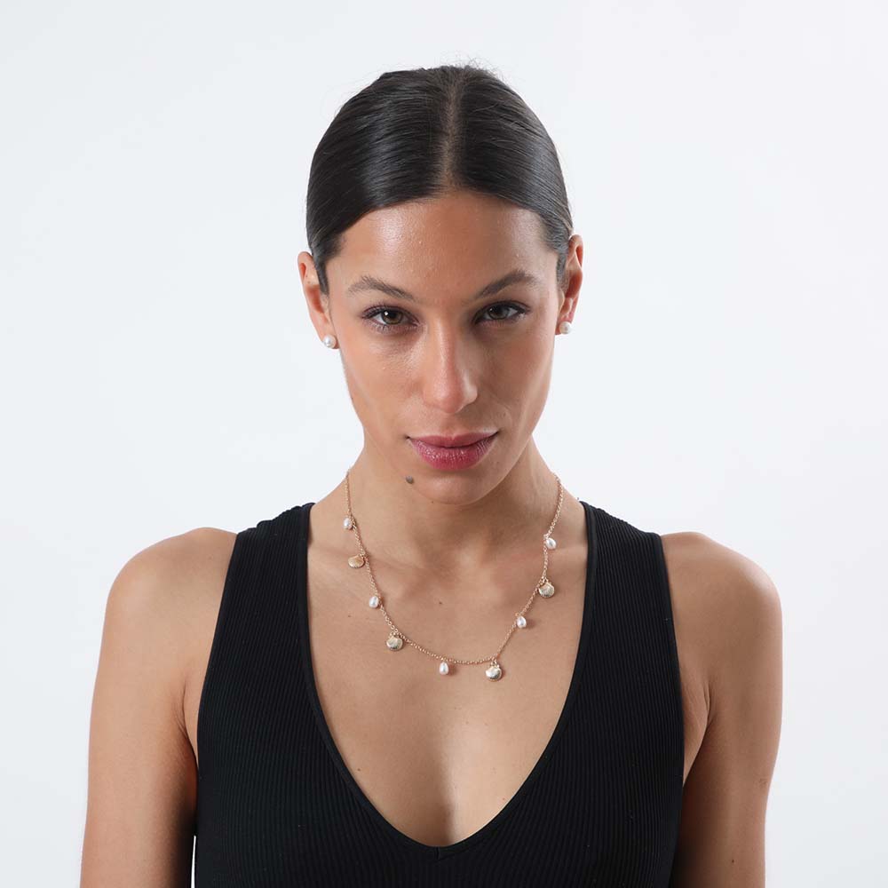 Collar + Aro Anga Dorado i-D