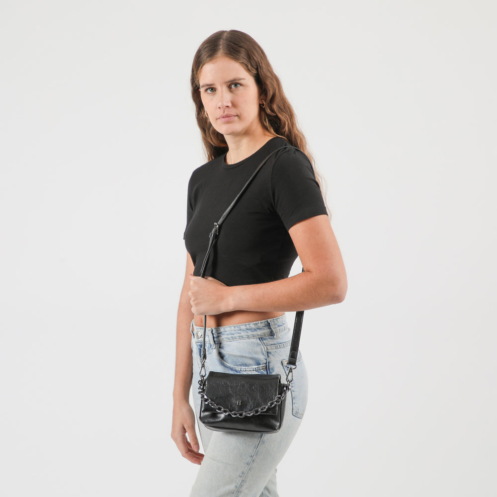 Cartera Minibag Ramone Negro Humana