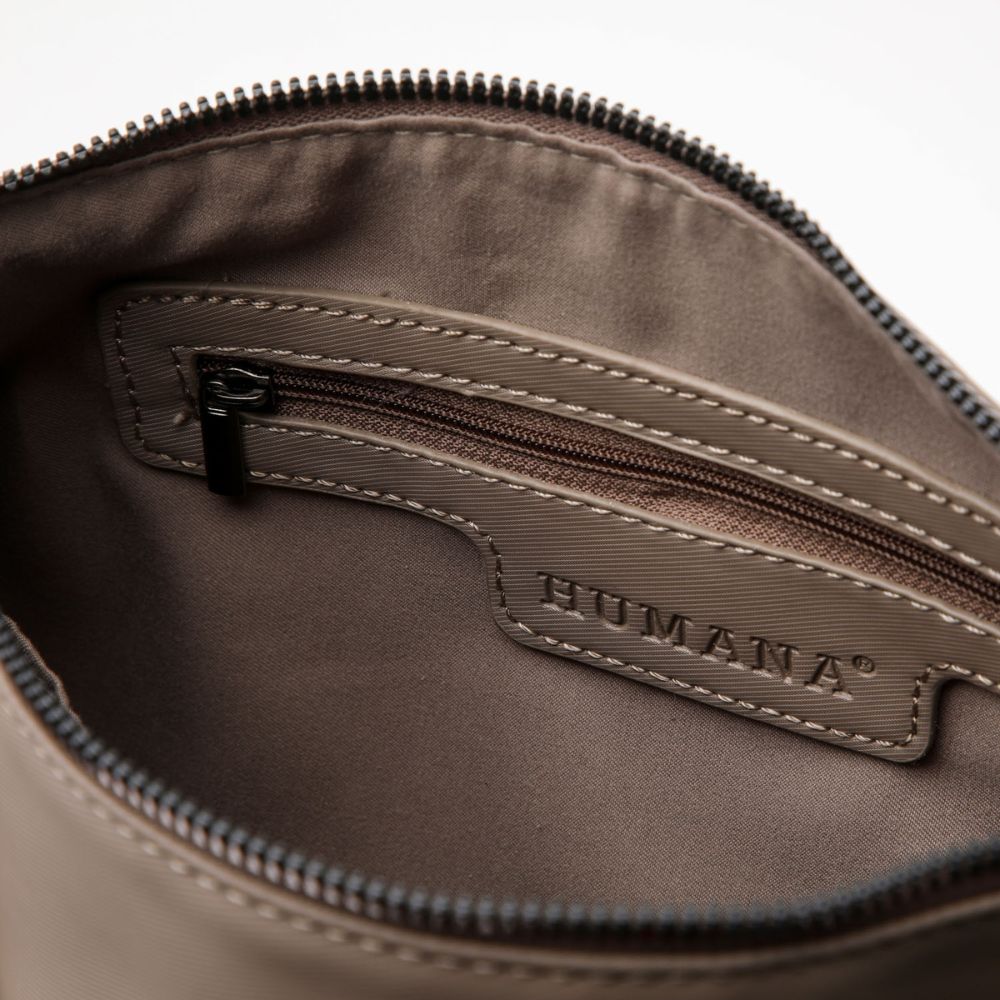 Cartera Cruzada Alcira Taupe Humana