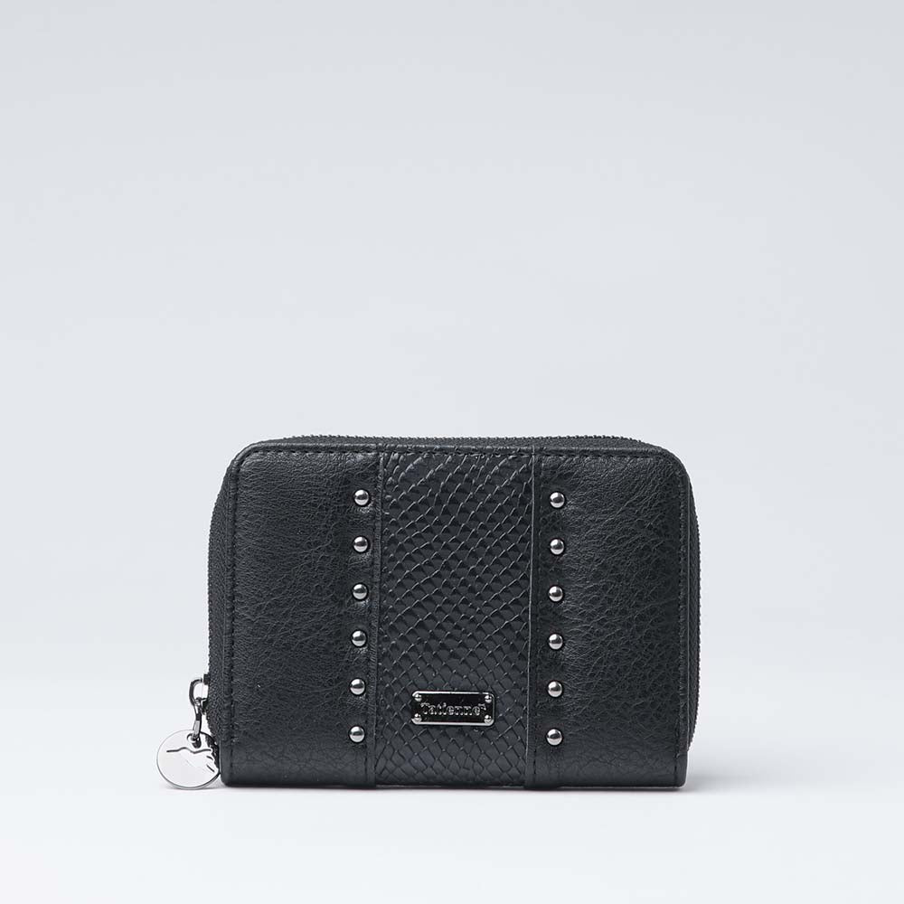 Billetera Mediana Animal Negra Tatienne
