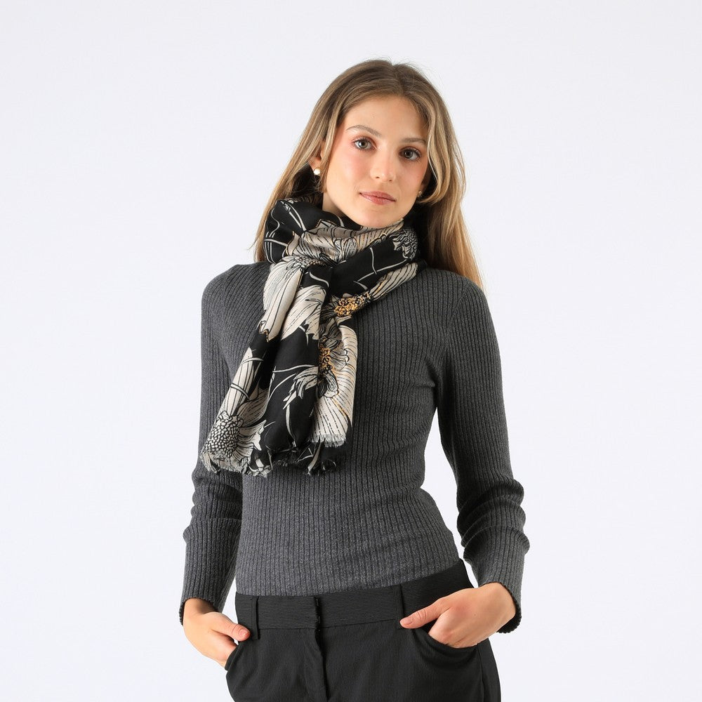 Pañuelo Estampado Ema Negro Tatienne