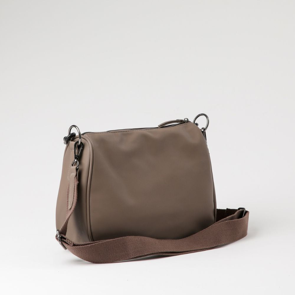Cartera Cruzada Alcira Taupe Humana