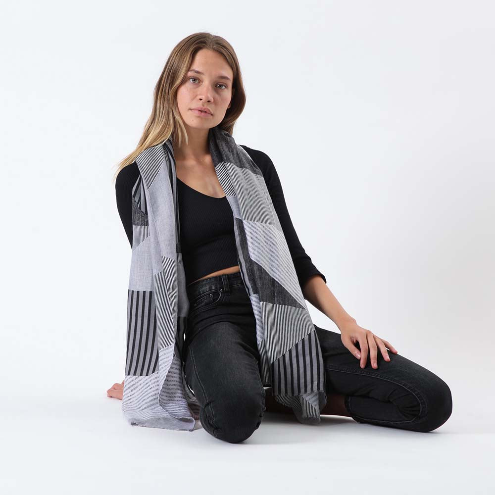 Pañuelo Estampado Zwart Negro i-D