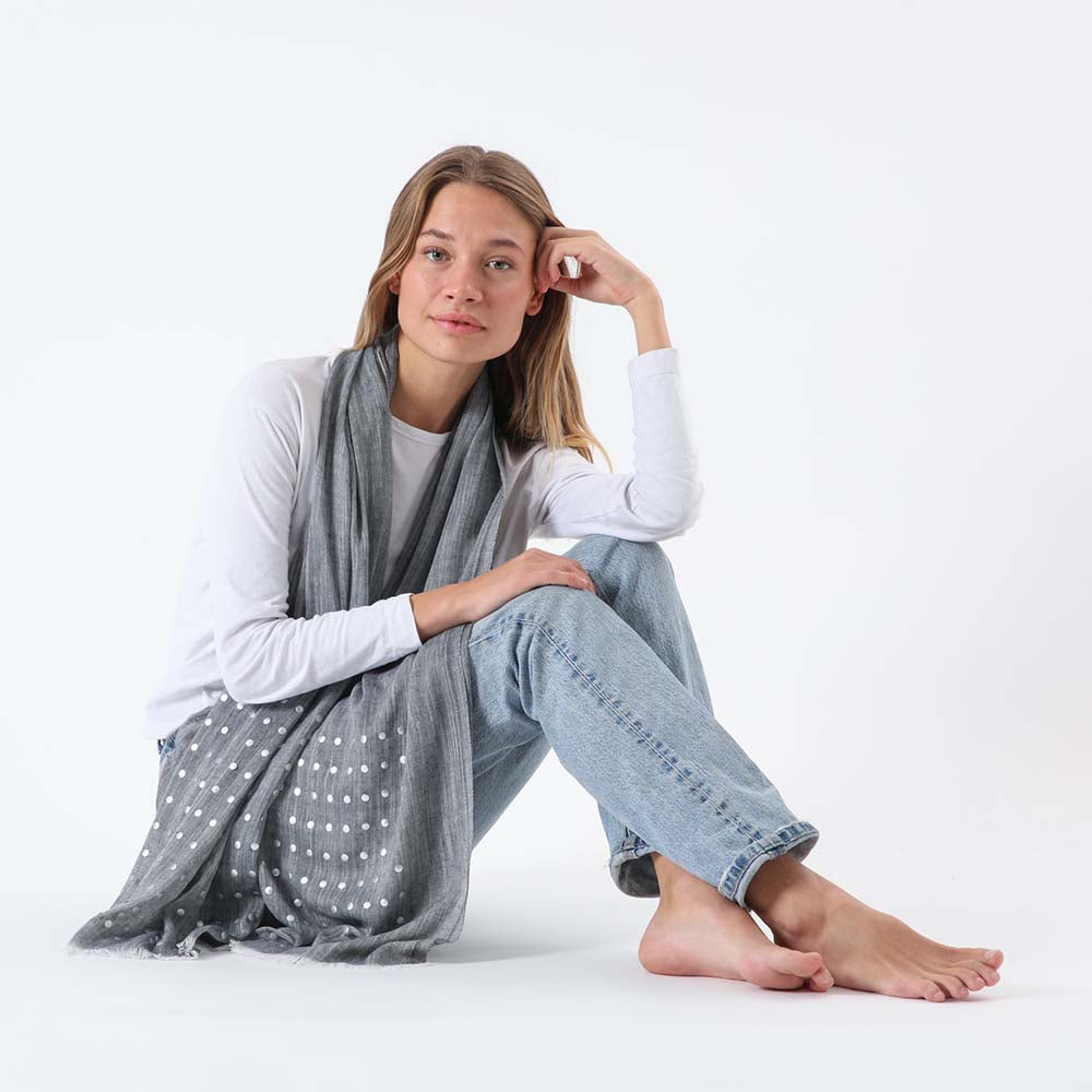 Pañuelo Liso Albacete Gris Humana