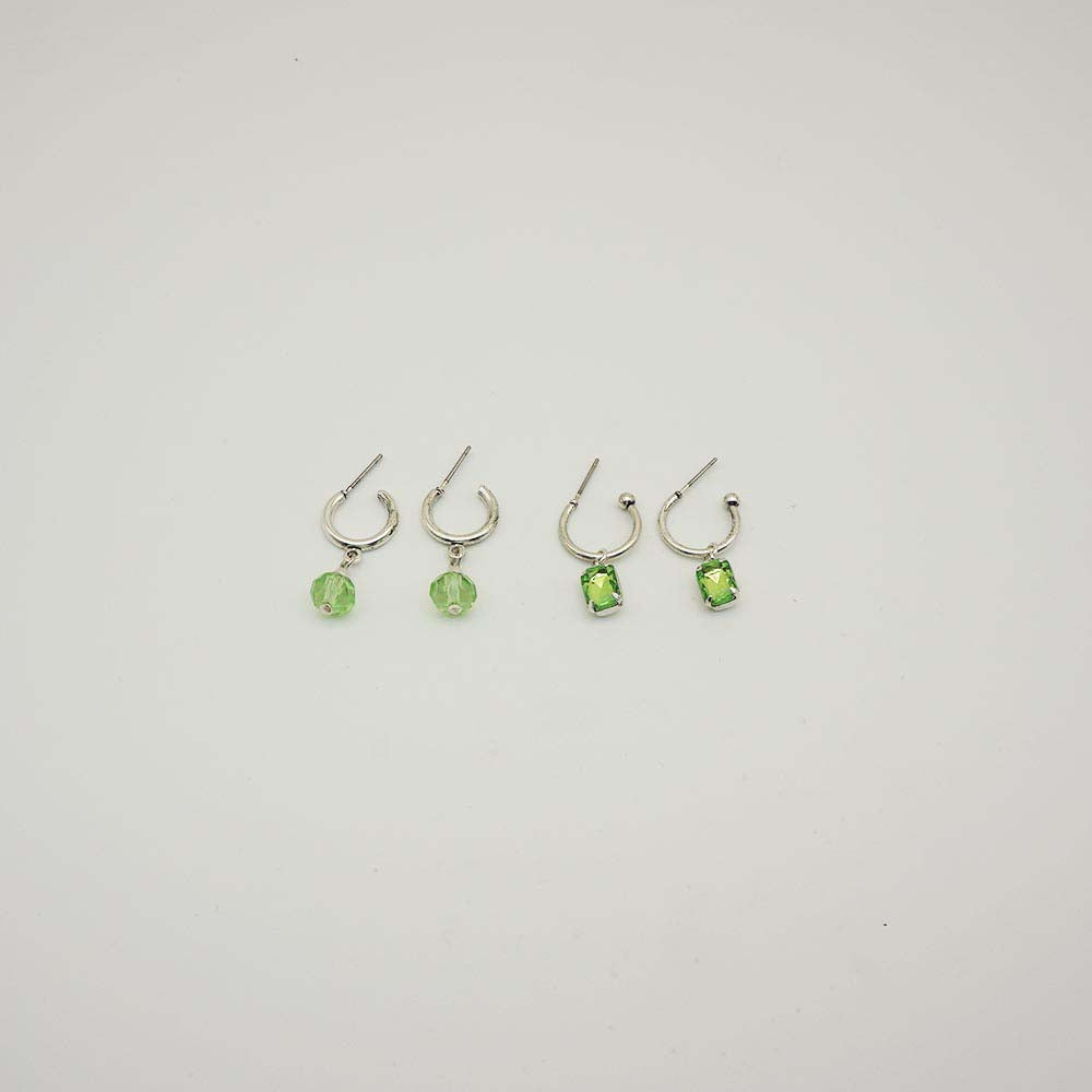 Aros Set Grass Plateado Tatienne