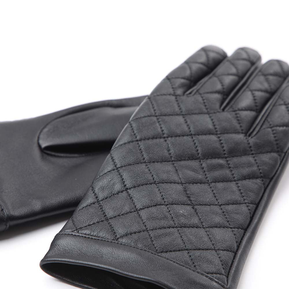 Guante Quilted Negro Humana