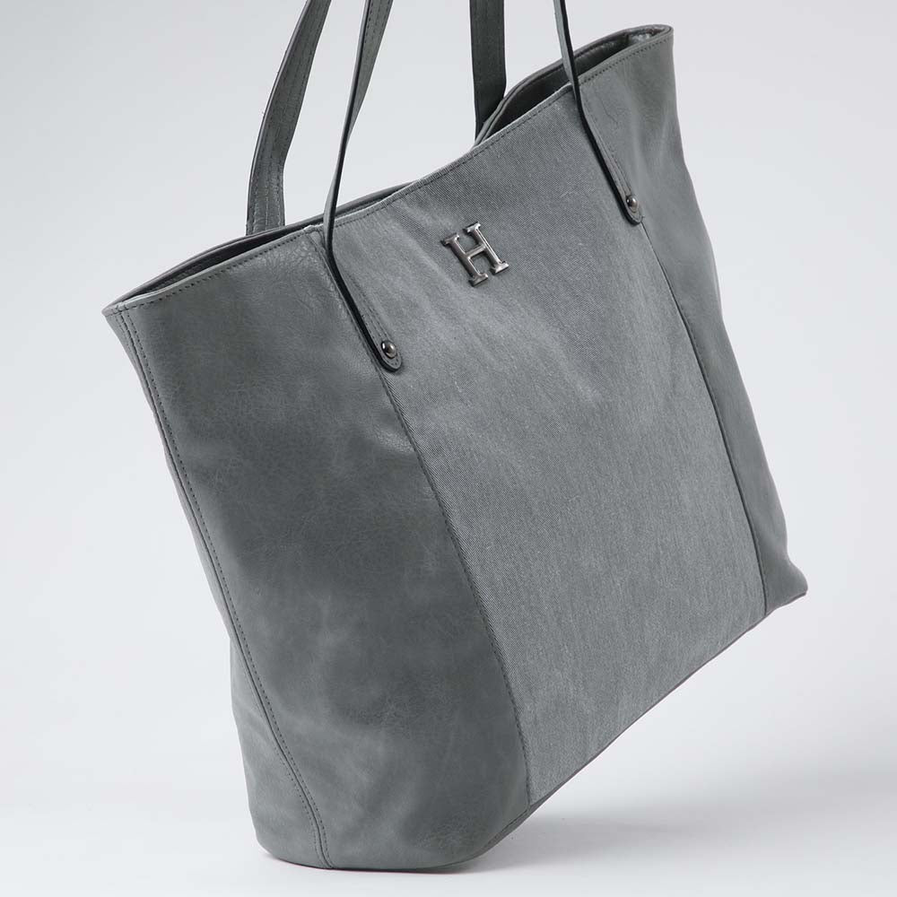 Cartera Hombro Stone Plateada Humana