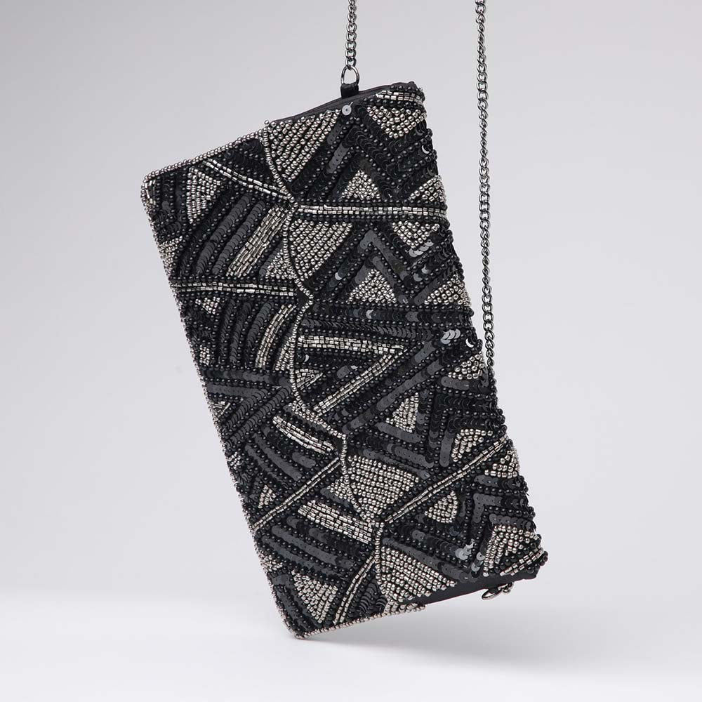Clutch Trama Negro Humana