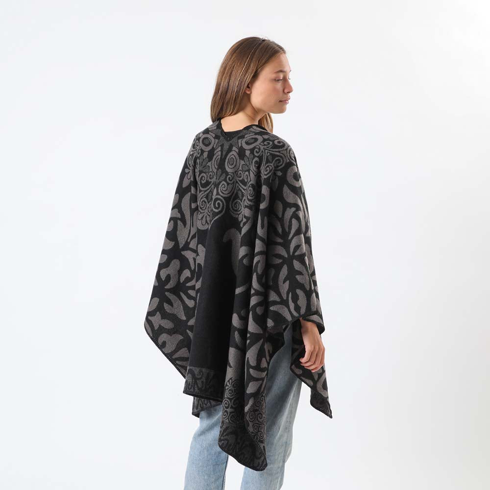 Poncho Doblez Verde Tatienne