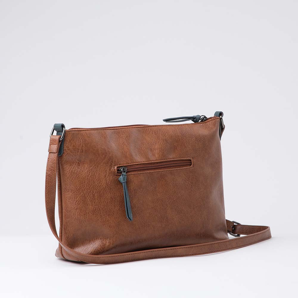 Cartera Cruzada Phoenix Café Oscuro Tatienne