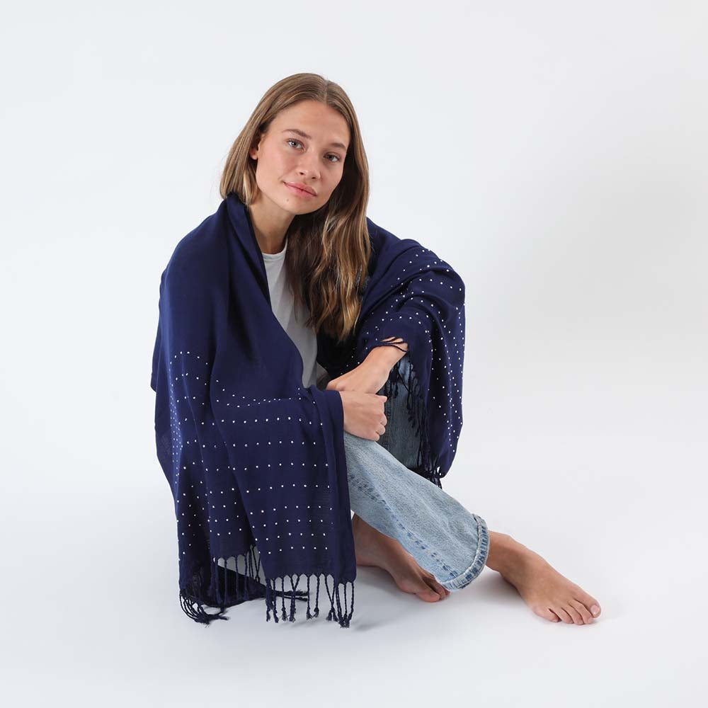 Pañuelo Liso Algeciras Azul Humana