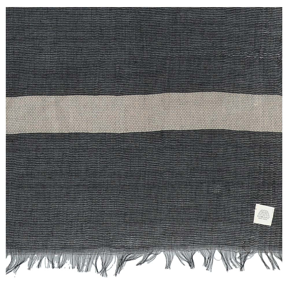 Pañuelo Liso Carbón Negro Humana