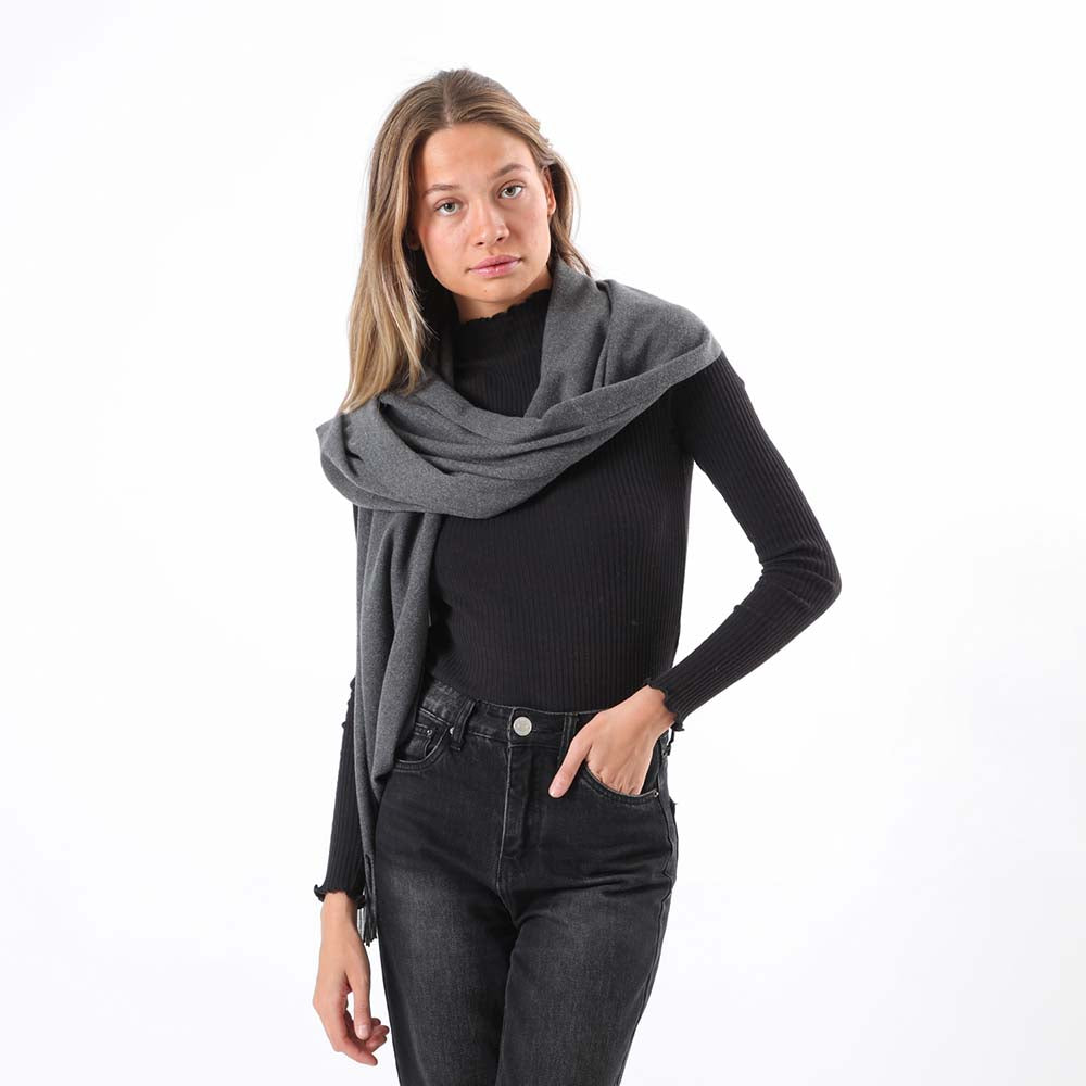 Manta Invierno Solid Gris i-D
