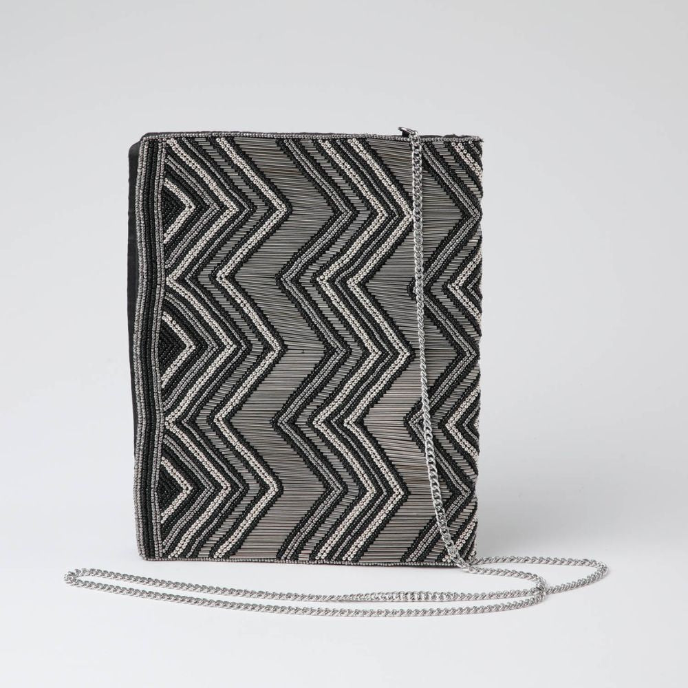 Clutch Cannes Plateado Humana